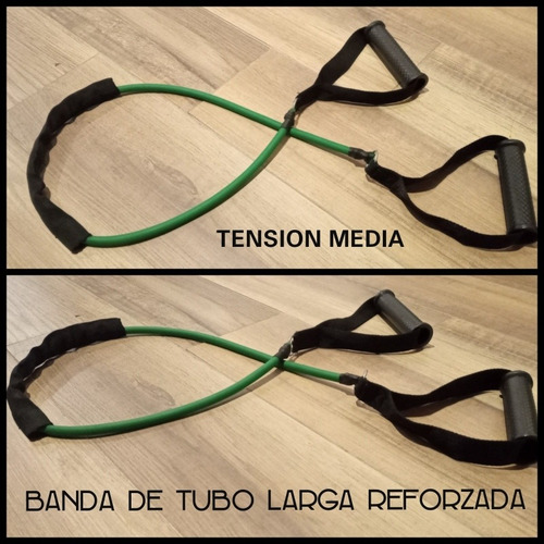 Bandas De Tubo Látex Larga Reforzada Fitness Entrenamiento