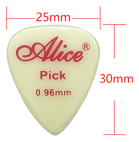 Kit 6 Palhetas Violão Guitarra Fluorescente Brilha No Escuro