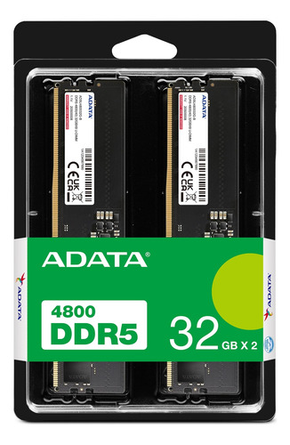 64gb Memoria Ram Adata (2x32gb) Ddr5 4800mhz Portátil Laptop