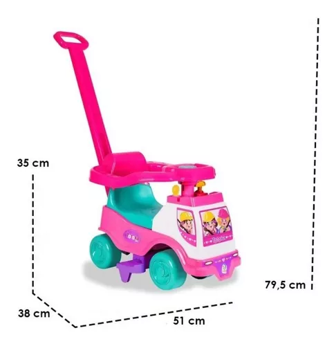 Totoca Totoka Plus Menina Triciclo Infantil Bebe Sons Brinde