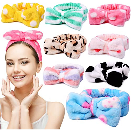 Umiku 8 Pack Spa Headband For Women, Facial Makeup Sxckn