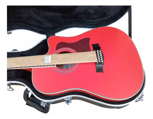 Estojo rígido Stagg para guitarra Dreadnought/Docerola, cor preta