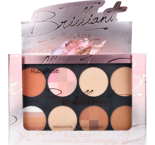 Imagem 6 de 8 de Highlighter Blush Powder Brilliant Ruby Rose Hb-7231