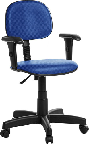 Cadeira Escritório Giratória Azul 425x50x385mm - J Serrano Material Do Estofamento Tecido