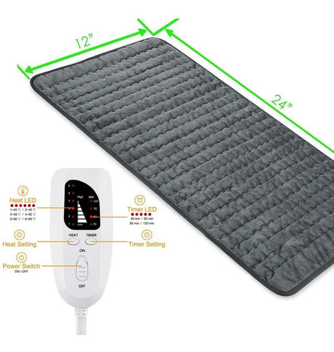 Almohadilla Térmica Eléctrica Terapética Lavable