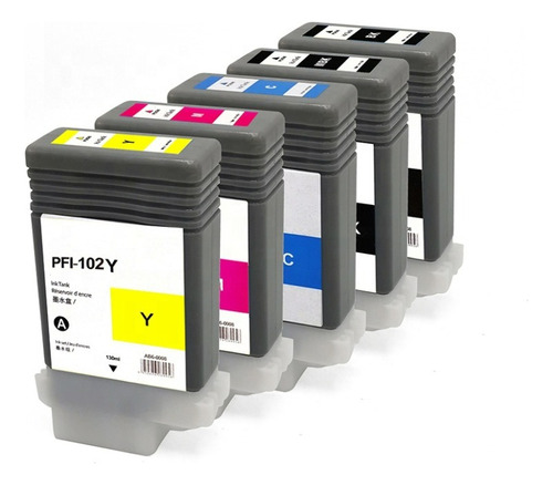 Tinta Compatible Pigmentada Pfi-102 Ipf-500 Ipf-510 1 Unid.