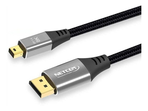 Cable Mini Displayport A Displayport 1.80 Metros Netcom 8k