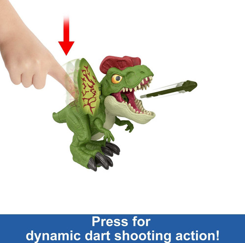 Mattel Jurassic World Dilofosaurio Con Disparador Y Sonido