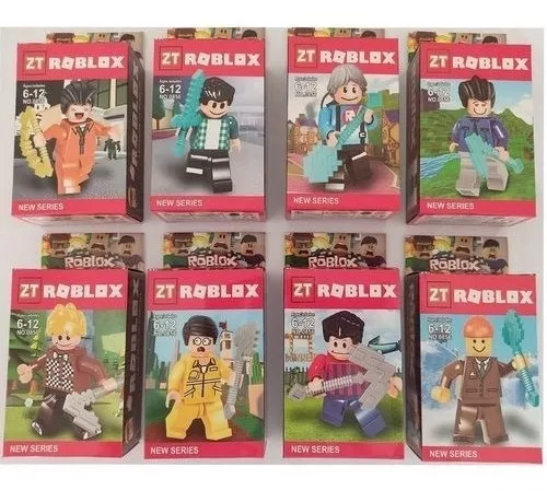 Roblox Coleção Com 8 Personagens Blocos De Montar em