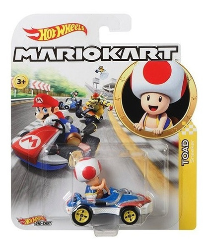 Hot Wheels - Mario Kart Personajes 1:64 Originales Mariokart