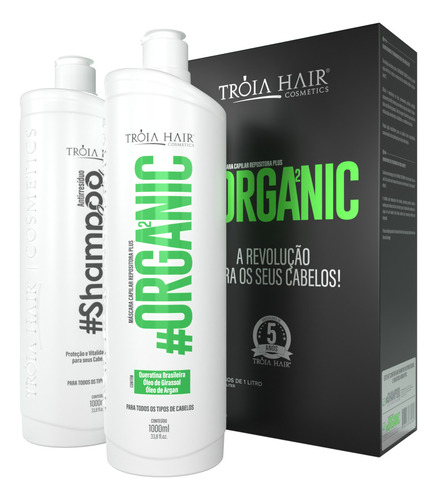 Progressiva Semi Definitiva Organic 2x1l Tróia Hair