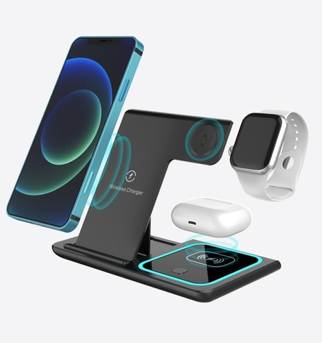 Cargador Inalámbrico Para iPhone AirPods Induction Watch 3 E