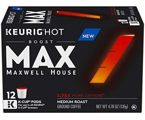 Max By Maxwell House Boost K-cup Pods Café, 1.75x Cafeína,