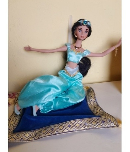 Muñeca Colección De Porcelana Jasmin Aladdin Disney 30cm. 