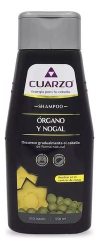 Shampoo De Órgano Y Nogal Oscurecedor Natural Cuarzo 550ml 