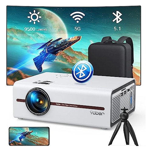 Proyector Wifi/bluetooth Yaber V5, 9500l, 1080