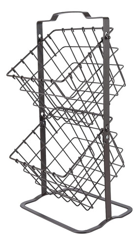 Estante De Almacenamiento De Frutas Mini Baskets De 2 Nivele