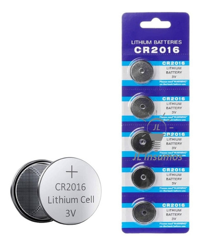 Pack 3 Cr2016 Battery Lithium