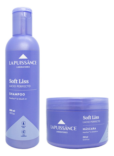 La Puissance Soft Liss Kit Shampoo + Máscara Pelo Alisado 3c