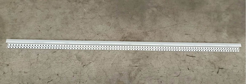 Perfil De Aluminio Con Ala Inferior Empotrar Tiras Led 1m X2 Anodizado Difusor Blanco Opal Demasled