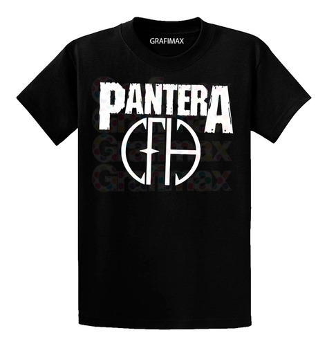 Polera Pantera Logo Metal Rock Bandas Grafimax