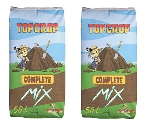 Pack 2 Sustrato Cultivo Indoor Top Crop Complete Mix 50l 