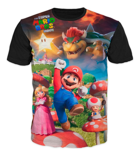 Camisetas M A R I O   B R O S Nueva Película Niños - Adultos