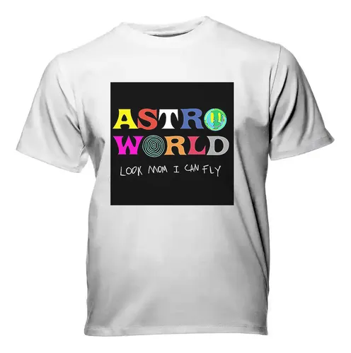 comprar Remera Travis Scott Black 1 Algodón Premium Dtg