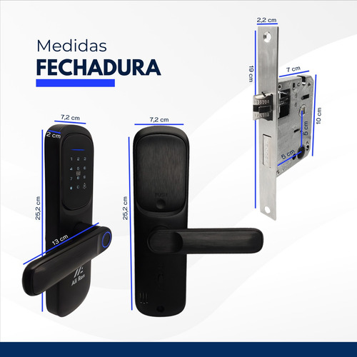 Fechadura Digital Eletronica Wifi Biometria Voz Portugues Se