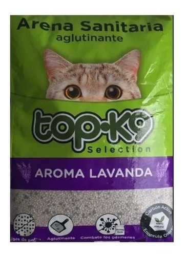 Arena Sanitaria Aglutinante Para Gatos  2kg Aroma Lavanda