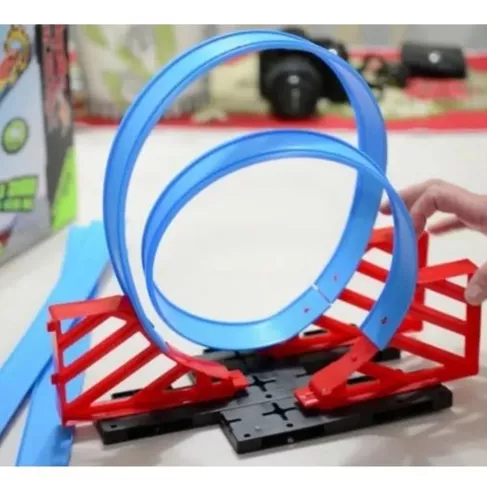 Pista Carrinhos Corrida Looping 360° Lançador Tipo Hotwheels