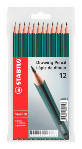 Lápiz Profesional Para Dibujo Stabilo Othello 12 Piezas