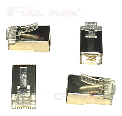 Conectores Rj-45 Cat. 6 De Metal Stp Apantallados