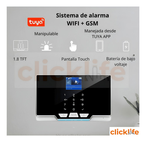Alarma Casa Negocio Wifi Sistema Seguridad Control App Touch