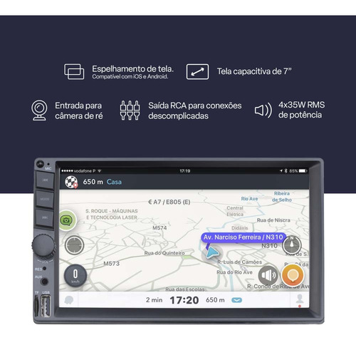 Central Multimidia Evolve 7 Pol. Com Espe Android Ios Gp348.