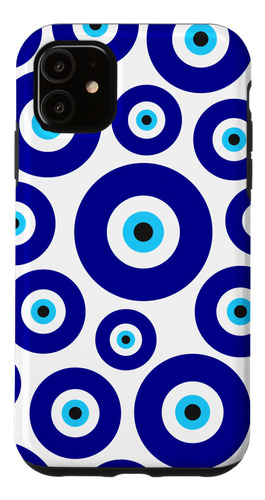 iPhone 11 Evil Eye Blue And White Phone Si B08djq6xwm_290324