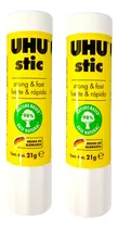Comprar 2 Pegamentos Adhesivos En Barra Uhu Stic 21g