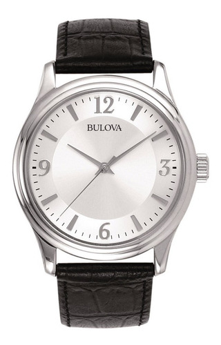 96a28 Ó 96t58 Reloj Bulova Premium Negro/plateado