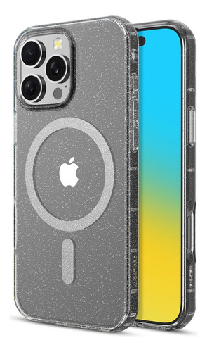Funda Para Iphone 16 Pro Transparente Glitter Mybat Transparente Funda Magsafe Mybat Pro Savvy Seriee Iphone 16 Pro- Altamente Transparente Transparente / Transparente Transparente