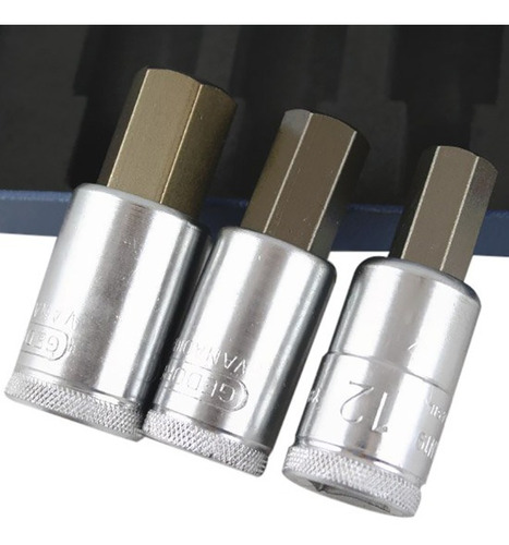 Jogo Soquete Allen 1/2 Com 8 Peças De 4 A 17mm Gedore