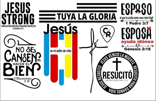 Vectores Sublimación Diseños Multiuso - Mensajes Cristianos