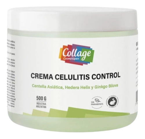 Crema Celulitis Control Centella Asiatica 500gr Collage Lfme