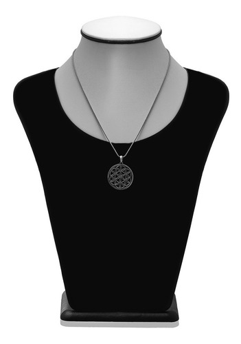 Imagem 2 de 3 de Pingente Flor Da Vida Cubo Metatron Prata 925 Fp - 31068701