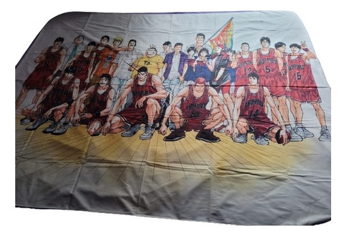 Mural, Cubrecama, Tapiz Anime Slam Dunk 1,50 X 2 Mts