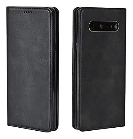 Funda Xiaoki Tipo Cartera Compatible Con LG V60 Thinq -negro