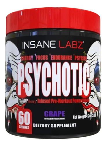 Pre-work Psychotic Insane Labz 60 Tomas