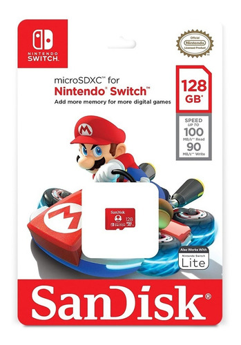 Imagen 6 de 9 de Tarjeta De Memoria Sandisk Sdsqxao-128g-gnczn Nintendo 128gb