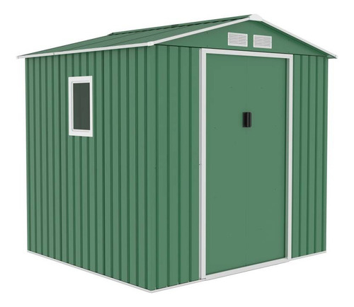 Deposito De Jardin Acero Galvanizado 213x127x205cm Importado Verde