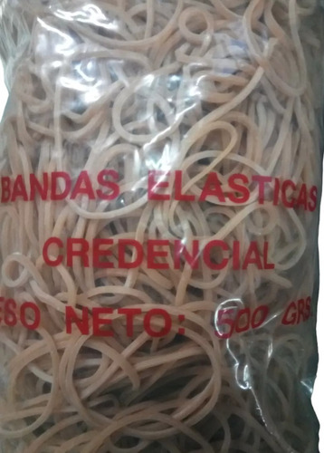 Bandas Elasticas  Credencial Estandar. X 500 Grs. En Bolsa