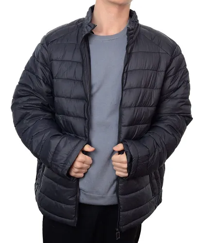 Jaqueta Masculina Mooncity Nylon Plus Size Preta 568018